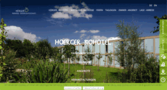 Desktop Screenshot of hoerger-biohotel.de